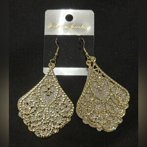 Gold & Glittery Earrings